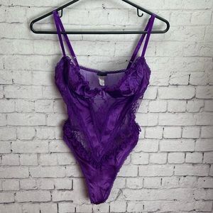 Vintage Faris purple sexy teddy size medium
